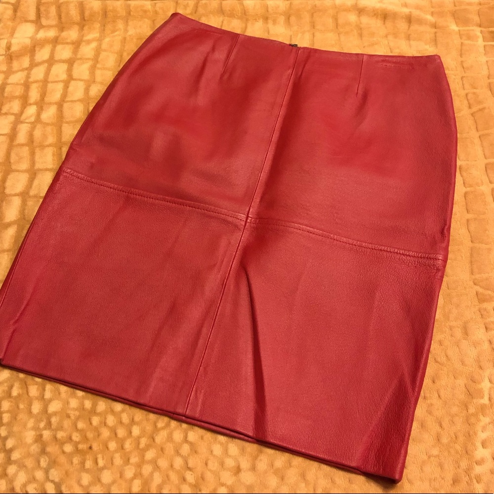 Leather skirt